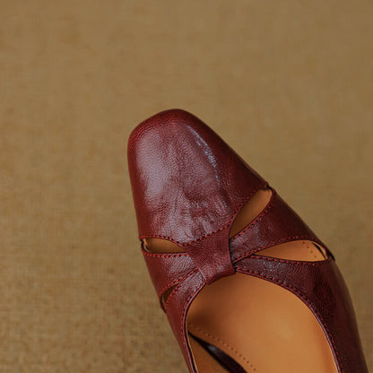 Authentic Leather Mule Shoes