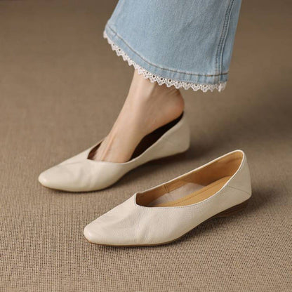 Real Leather Ballet Shoes