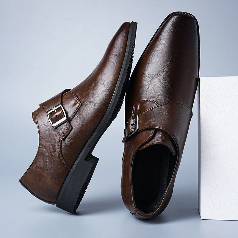 Genuine Brown Leather Footwear