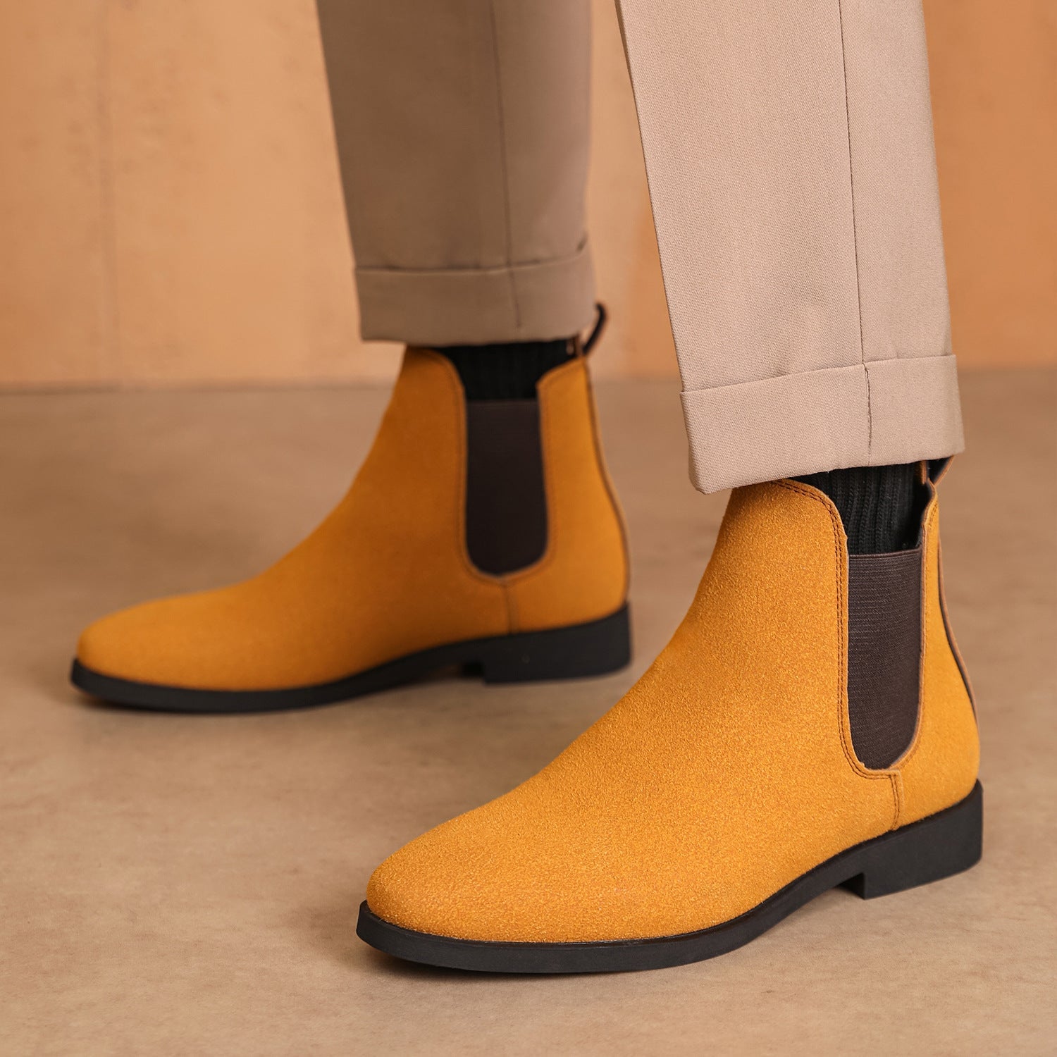Soft Brown Ankle Boots - VibreMode
