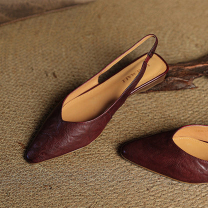 Authentic Leather High Heel Sandals