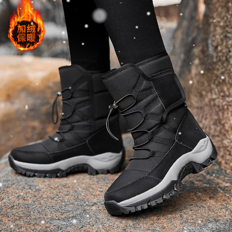 Warm Waterproof Insulated Snow Boots - Pink