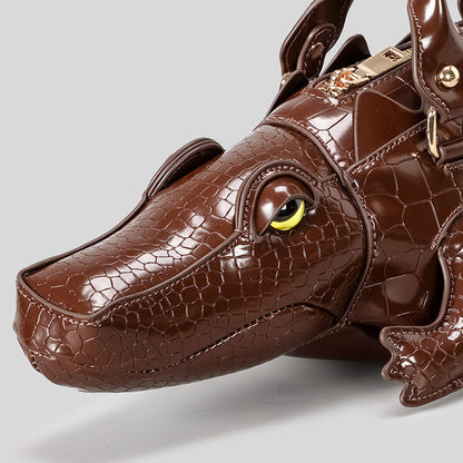 Genuine Alligator Style Leather Handbag