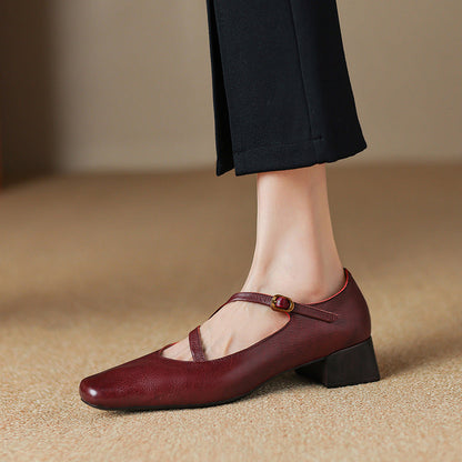Premium Real Leather High Heels - VibreMode