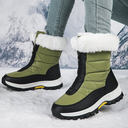 Warm Waterproof Insulated Snow Boots - Pink