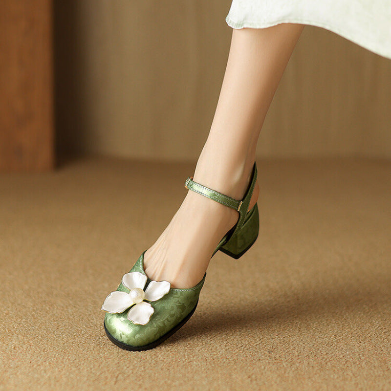 Elegant Backless High Heel Shoes