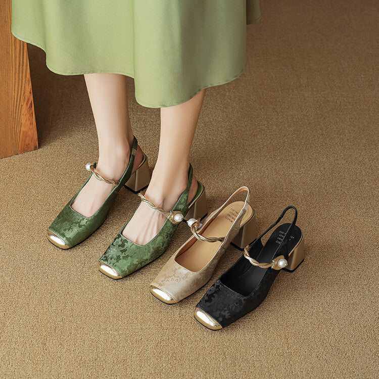 Comfortable Low Heel Slingbacks