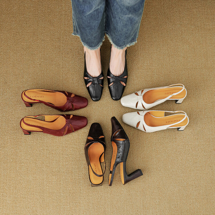 Authentic Leather Mule Shoes
