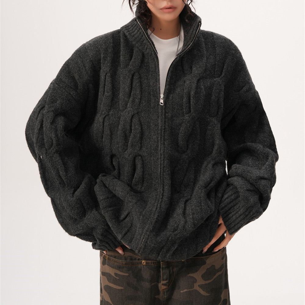 Women's Chunky Knit Jacket - VibreMode