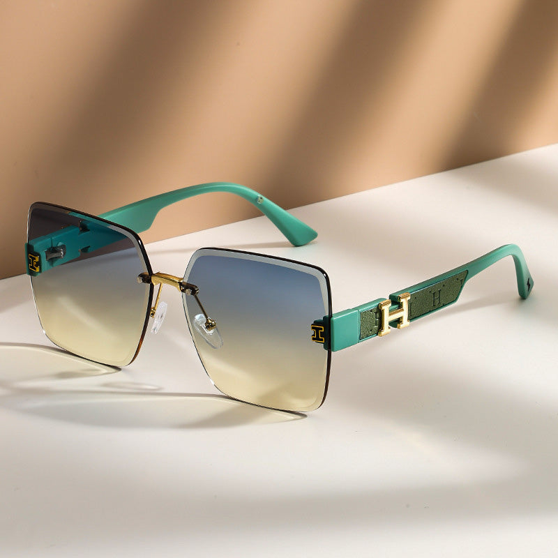 Large Frameless Sunglasses