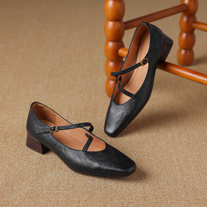 Premium Real Leather High Heels