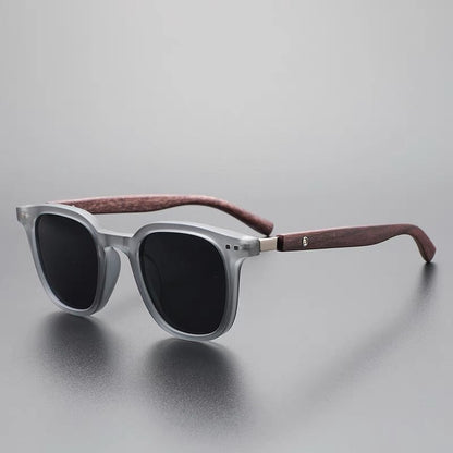 Natural Wood Frame Sunglasses