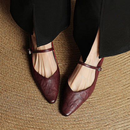 Authentic Soft Leather Mule Shoes