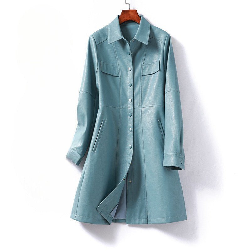 Women's Sheepskin Leather Coat - VibreMode