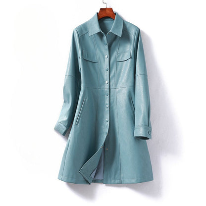 Women's Sheepskin Leather Coat - VibreMode