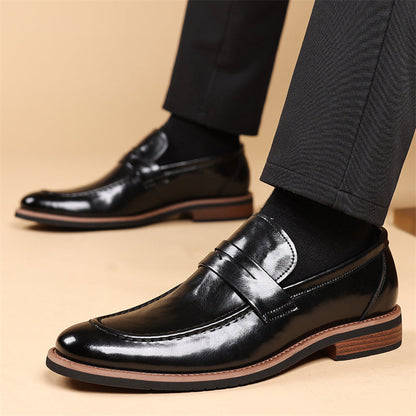Authentic Luxe Leather Slip On Shoes