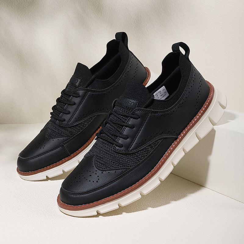 Casual White Lace Up Shoes