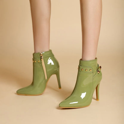 Classic Black Leather Ankle Boots - VibreMode