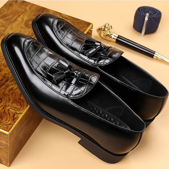 Luxury Mens Leather Slip On Shoes