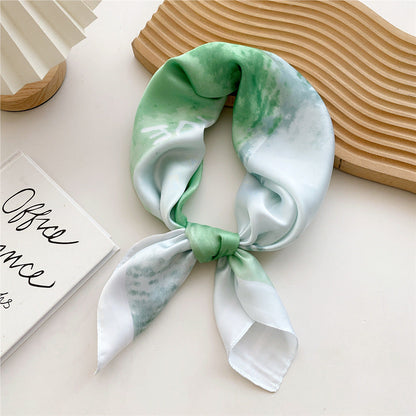 Women's Satin Printed Scarf