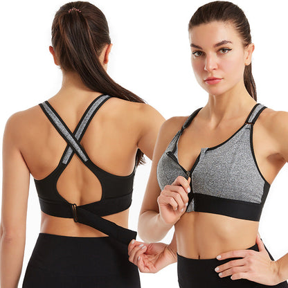Women's Comfort Bra Zip-Front Supportive