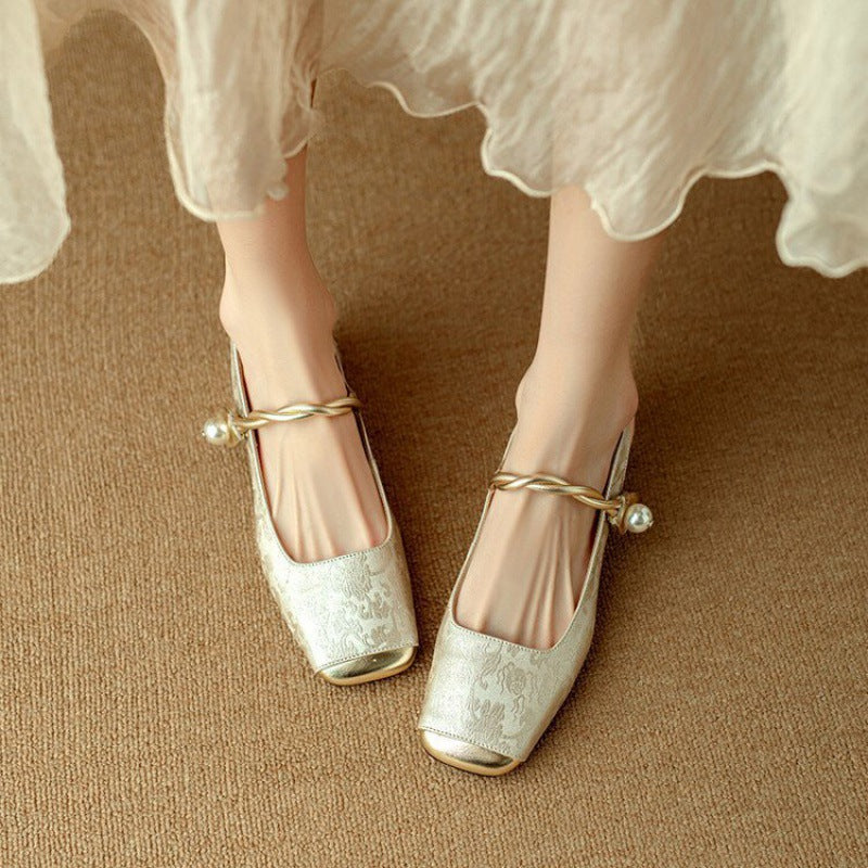 Luxury High Heel Leather Shoes