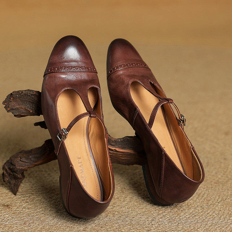Authentic Real Leather Flat Shoes
