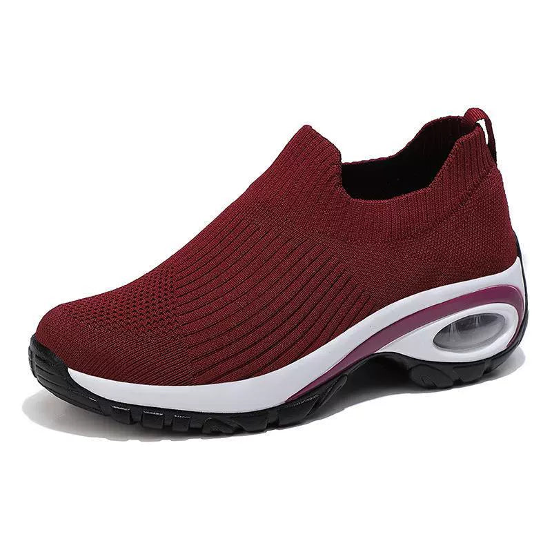 Women's Slip-On Sneakers Breathable Knit Comfort