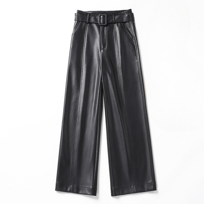 Serrano Belted Leather Pants - Jack Hafford