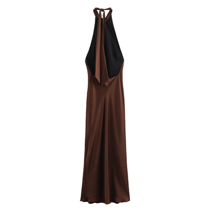 Women's Velvet Midi Dress Evening Wear Dusk
