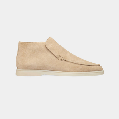 Men's Suede Loafers Calf Leather Brown