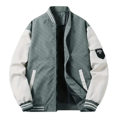 Men's Slim Fit Baseball Jacket - VibreMode