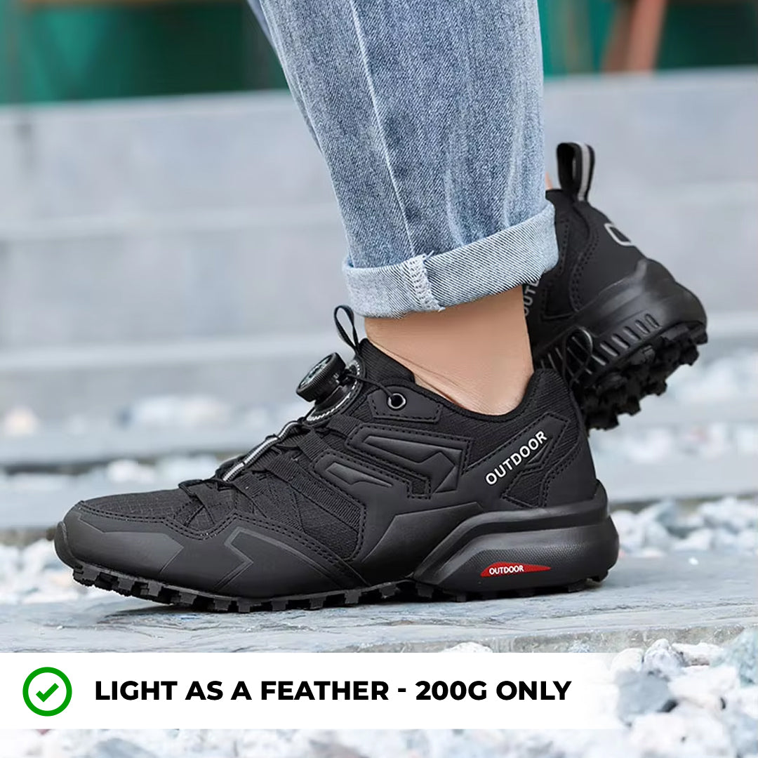 Comfortable Mens Hiking Boots Leather Arch Support Shoes