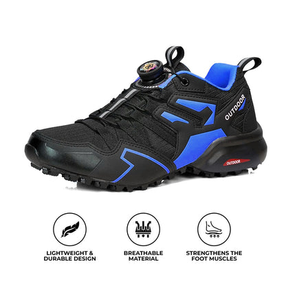 Comfortable Mens Hiking Boots Leather Arch Support Shoes