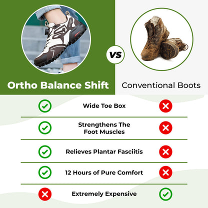Comfortable Mens Hiking Boots Leather Arch Support Shoes