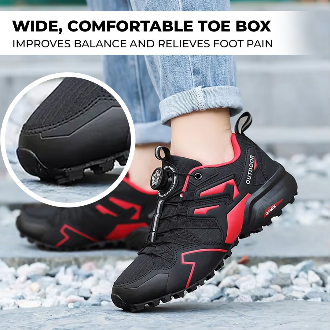 Comfortable Mens Hiking Boots Leather Arch Support Shoes