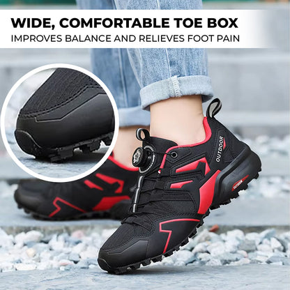 Comfortable Mens Hiking Boots Leather Arch Support Shoes