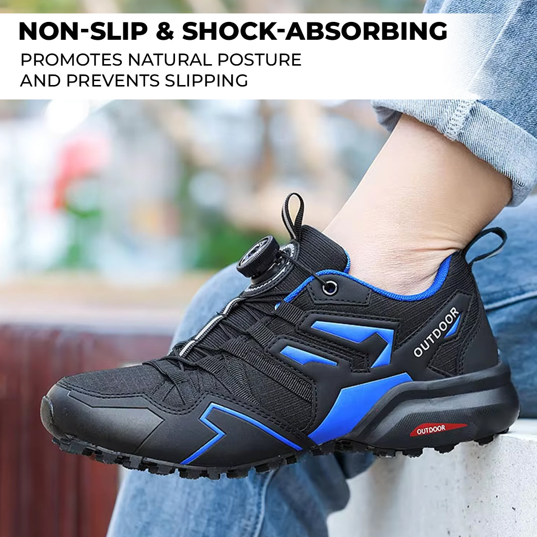 Comfortable Mens Hiking Boots Leather Arch Support Shoes