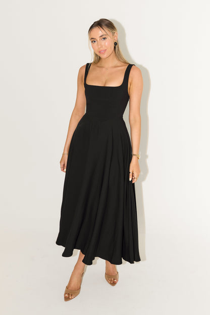 Elegant Casual Midi Dress