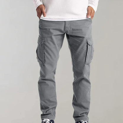 Men's Cargo Pants Cotton Relaxed Fit Beige