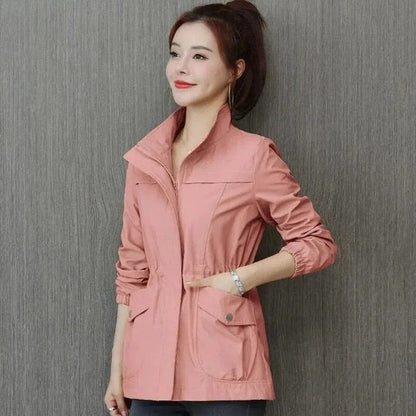 Women's Water-Resistant Trench Coat Lightweight