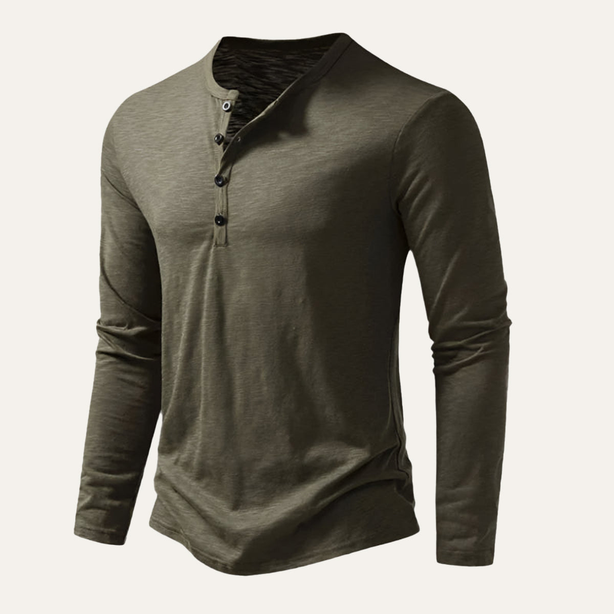 Men's Cotton Long Sleeve Polo Shirt