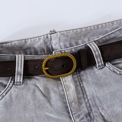 Soft Leather Waist Belt