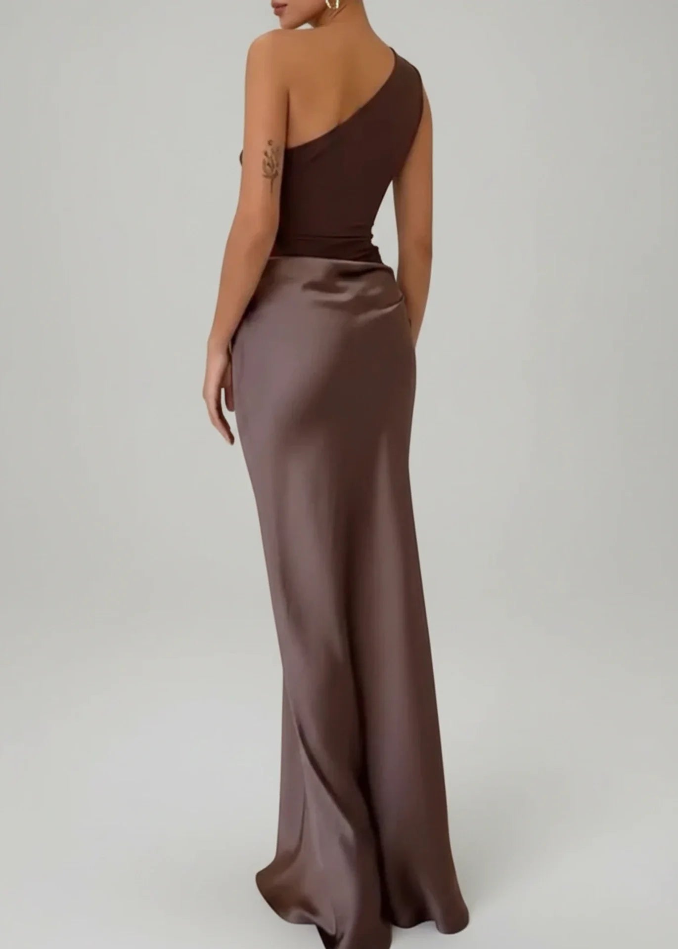 Women's One Shoulder Maxi Evening Dress