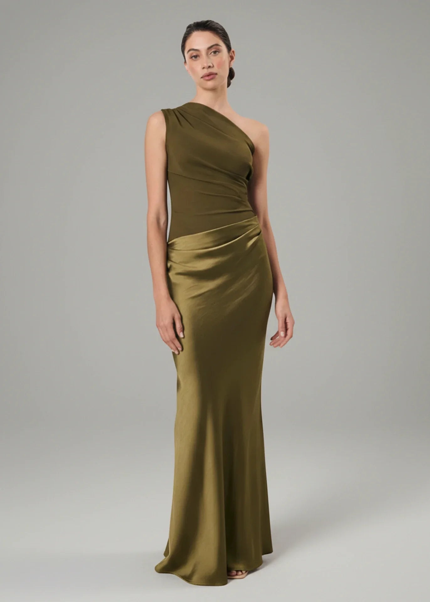 Women's One Shoulder Maxi Evening Dress