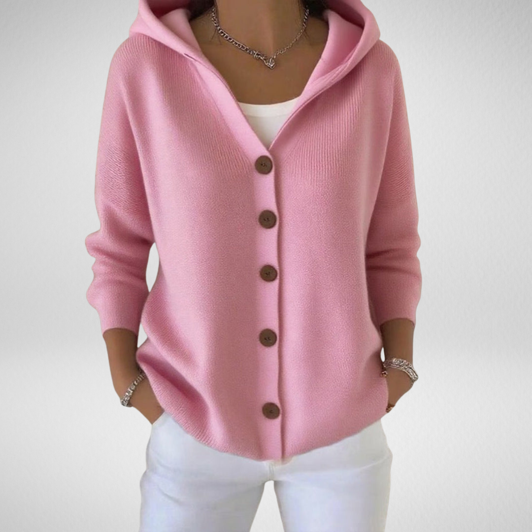 Cozy Zip Hooded Sweater Cardigan - VibreMode