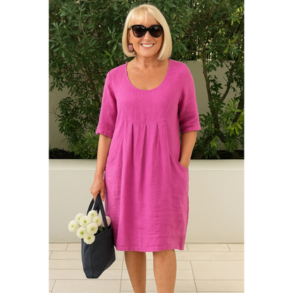Women's Short Sleeve Summer Dress Loose Fit