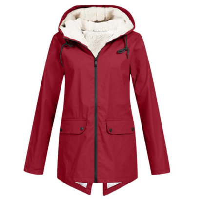 Women's Waterproof Trench Coat With Hood