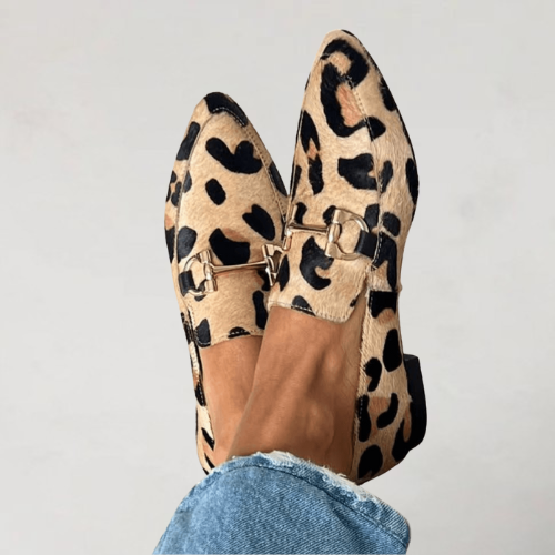 Women's Slip On Loafers Decorative Stitching - VibreMode