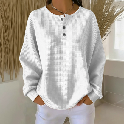 Soft Plush Waffle Knit Sweater